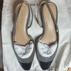 Veronica Beard Women's Silver Flats
